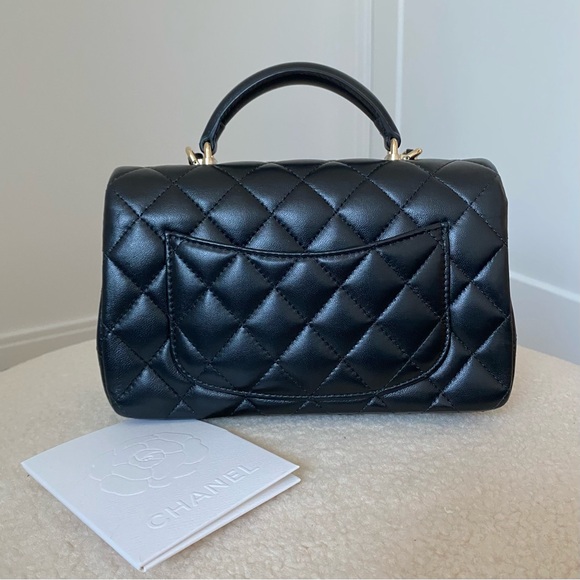 ✨Chanel Mini Classic Flap Bag with Top Handle - Picture 6 of 9
